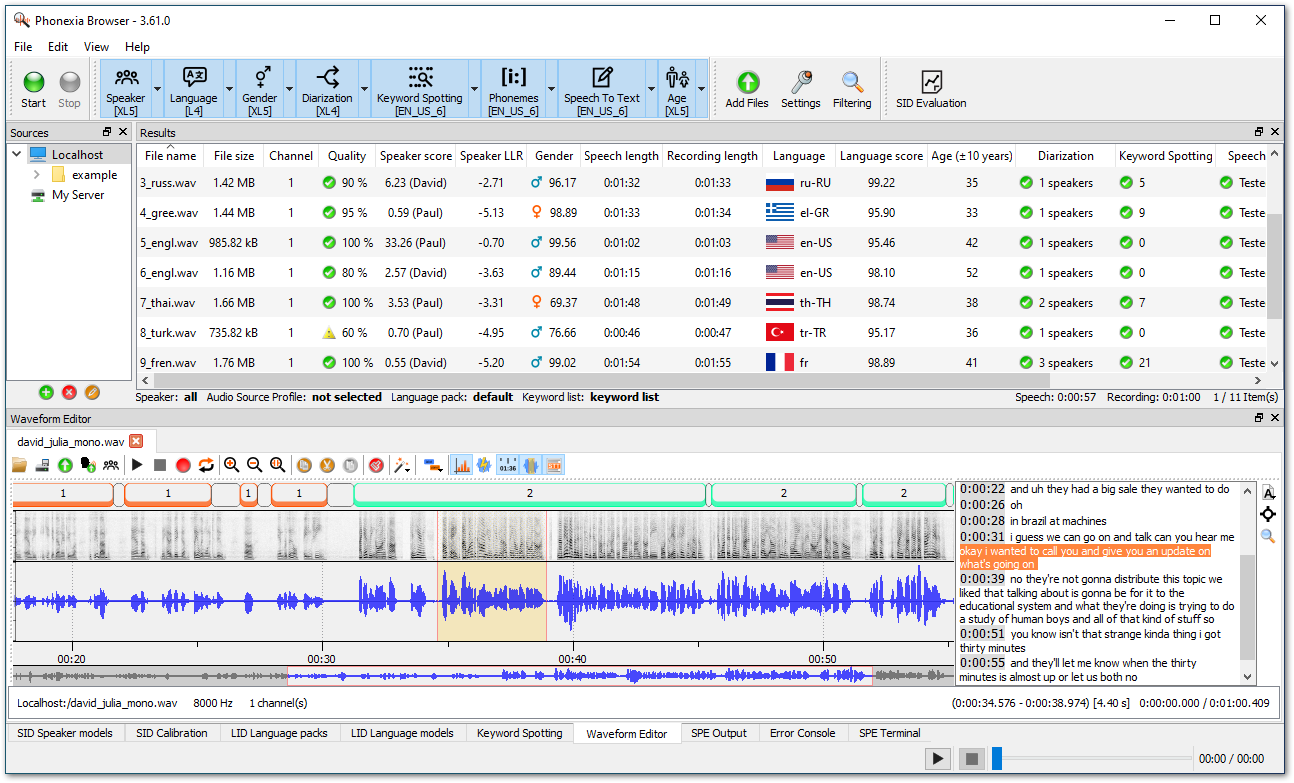 Speech Platform 3 | Phonexia